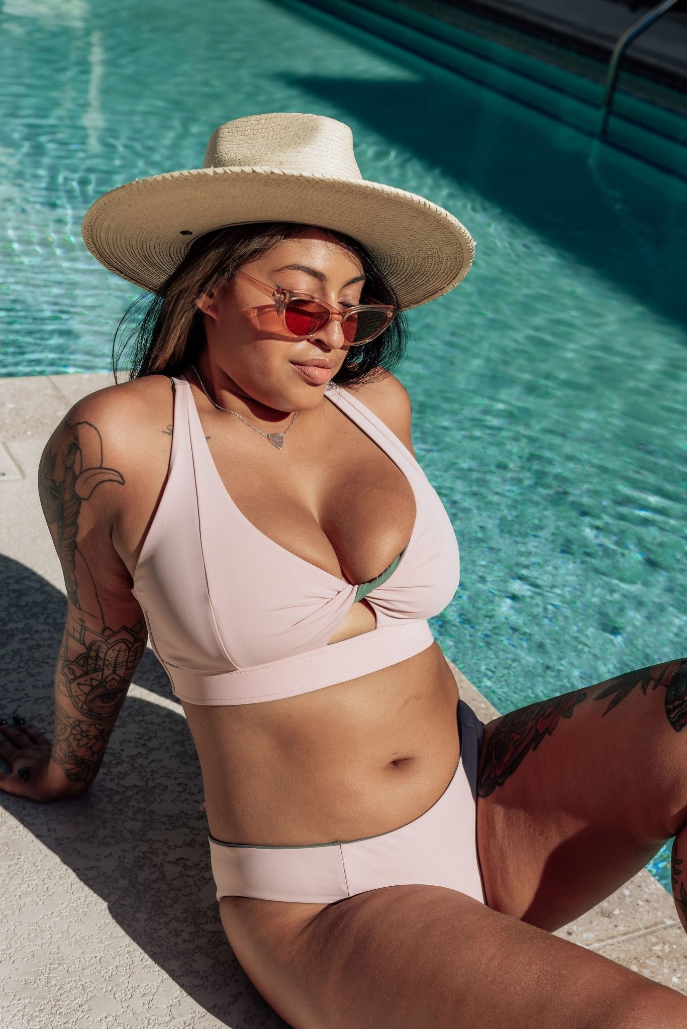 Palma Mid Rise Reversible Bikini Bottom - Jenna Bricher Swim